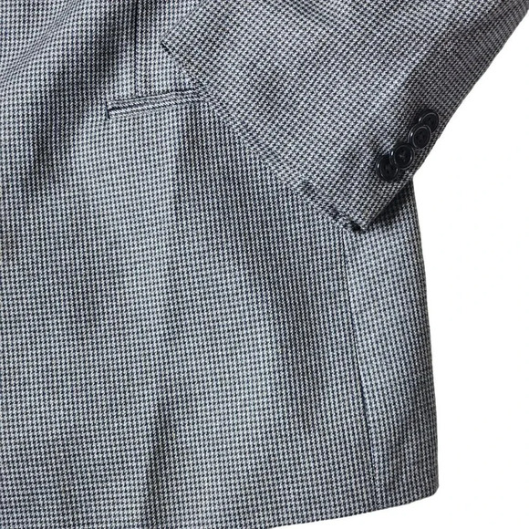 MICHAEL Michael Kors Houndstooth Two Button Blazer Sports Jacket Mens Size 42R - Picture 4 of 6